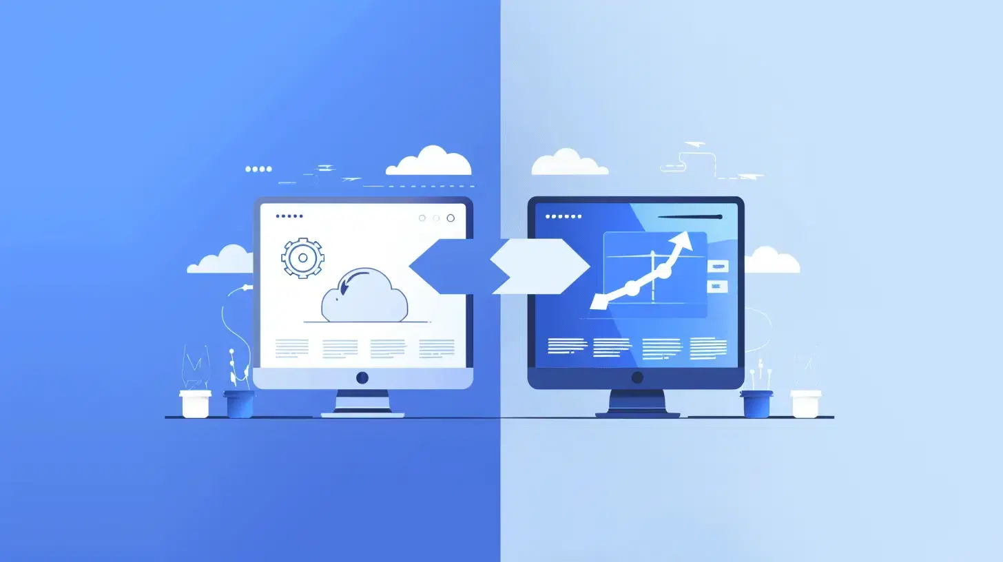 Сравнение стар vs нов дизайн на сайт